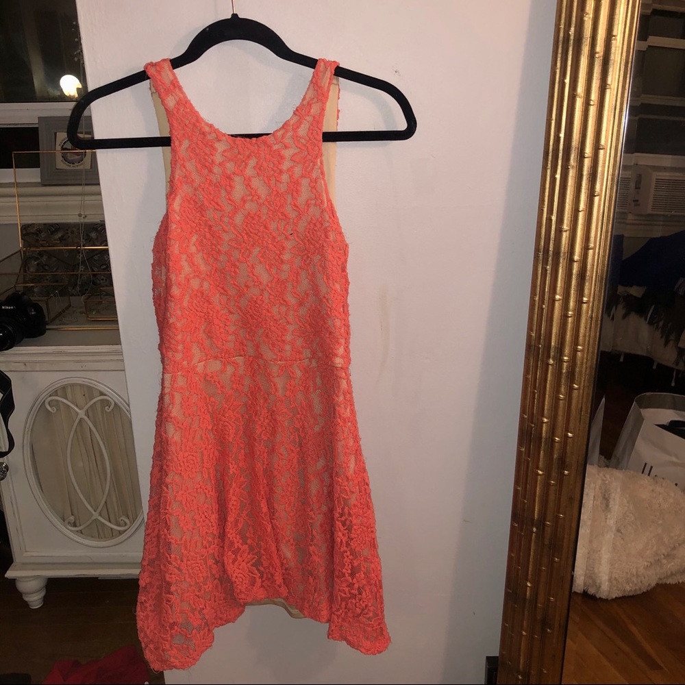 Coral tailgate dress by Mimi chica